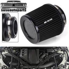 Black 3", 3.5", 4" Inlet, 6.5" Tall High Performance Cold Air Intake Air Filter