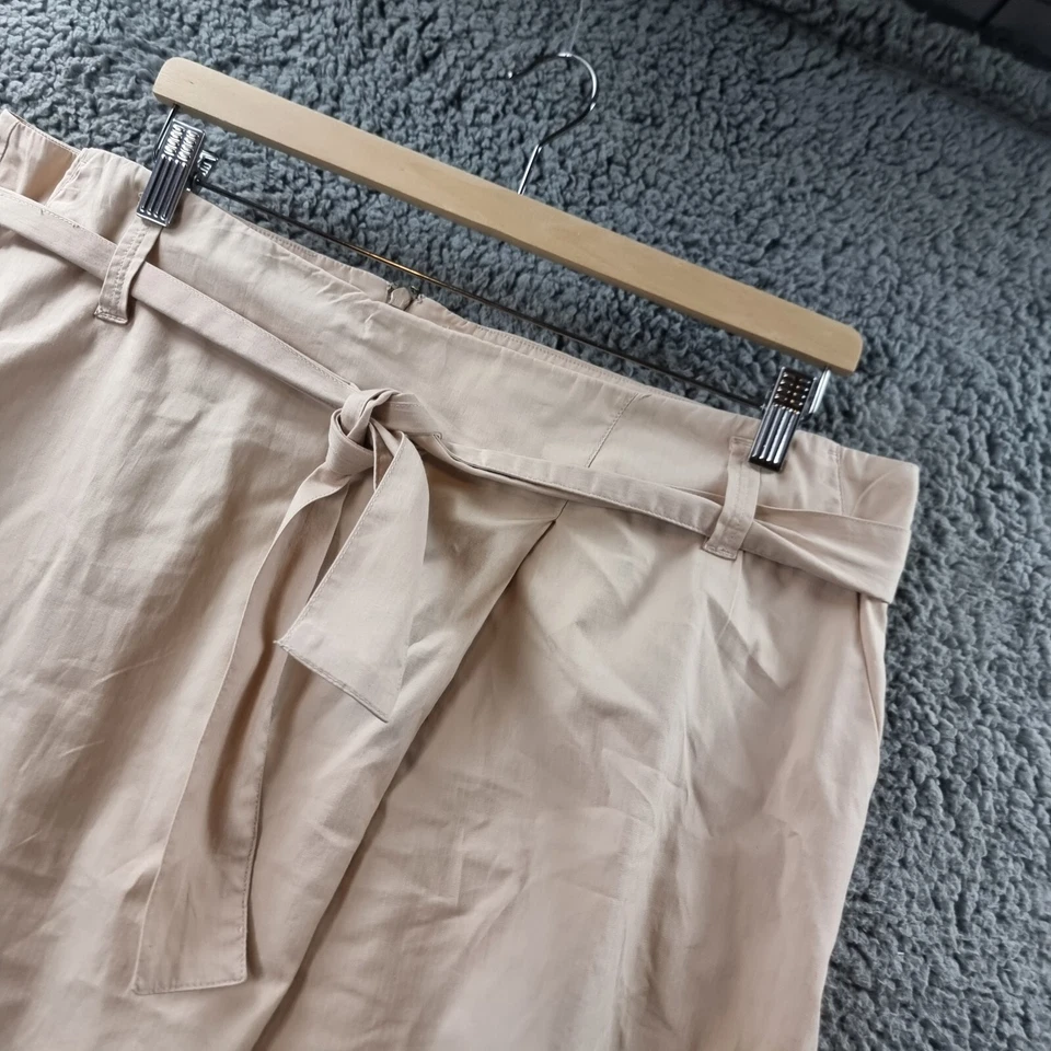 Falda Colorado para mujer línea A talla 16 beige hasta la rodilla Foto 3 de 4