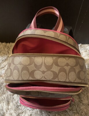 NEW COACH backpack purse khaki-PINK? | eBay display picture 3