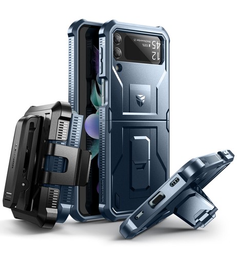 Dexnor Coque Intégrale Antichoc pour Samsung Galaxy Z Flip 3 Béquille Intégrée - Photo 37 sur 60
