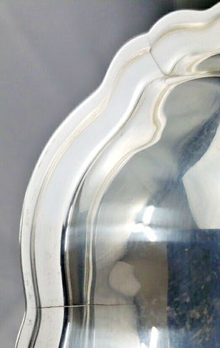 Vintage Wm A Rogers By Oneida Ltd Silver Plate 5.75” Round Scalloped Edge Bowl - Picture 7 of 10