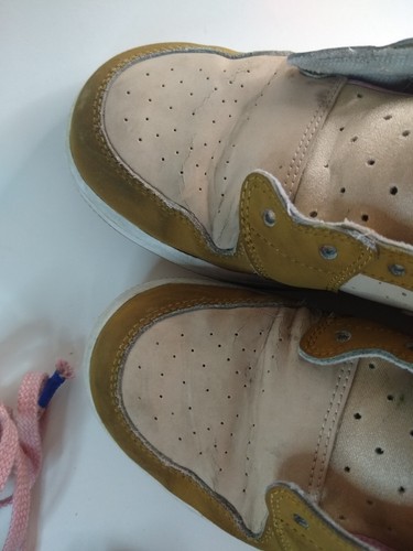 Nike Girls Air Jordan 1 Mid GG "Lola Bunny" Shoes Size 5.5Y 724072-730 Wheat, A7 - Picture 14 of 16