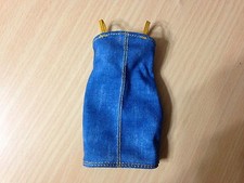 New Barbie Evolution Fashionistas Curvy Doll's Outfit Denim Jeans Jumper Dress