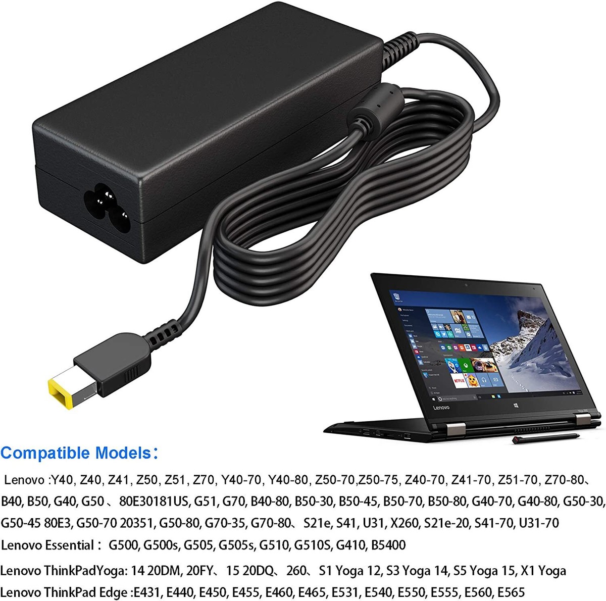 65W AC Adapter Charger For Lenovo ThinkCentre M73 M93p; Tiny-in-One 23 Desktop 65W AC Adapter Charger For Lenovo ThinkCentre M73 M93p; Tiny-in-One 23 Desktop