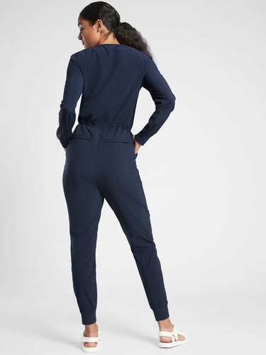 NWT Athleta Zuma Jumpsuit, NAVY SIZE XL #657889 O0818H - Picture 2 of 6