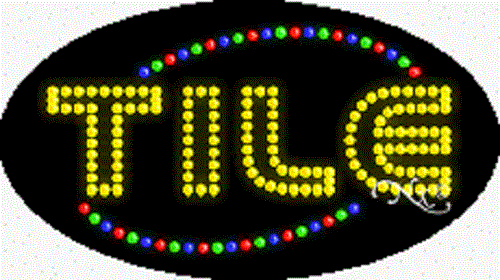 NEW "TILE" 27x15 OVAL BORDER SOLID/ANIMATED LED SIGN w/CUSTOM OPTIONS 24485 - Picture 1 of 3