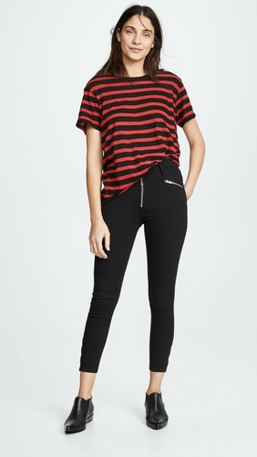 MOTO ANKLE T2 HIGH WAIST JEANS BLACK 