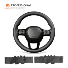 MEWANT Costom DIY Genuine Leather Car Steering Wheel Cover for Honda Civic 11 XI