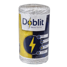 Doblit Poly Draht Elektrischer Zaun Zaunleiter 3Mm X 250M - Wei&szlig;