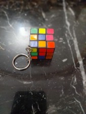 Vintage 1990s Rubiks Cube Keychain