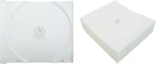 (10) CD Trays - SOLID WHITE Replacement Inserts for Jewel Boxes Cases #CDIR80SW