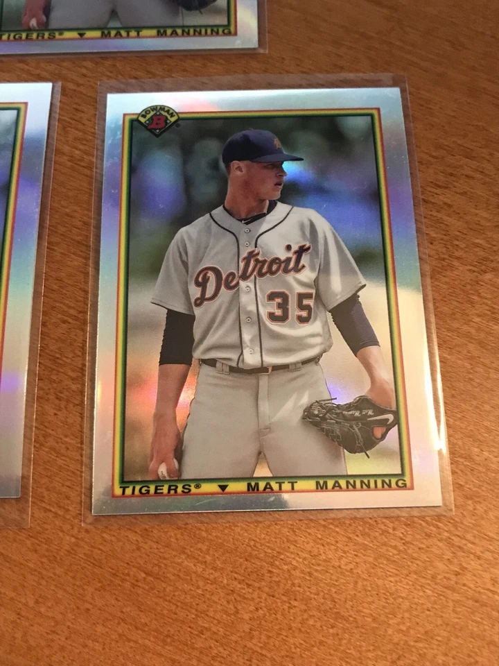 2020 Bowman Chrome Baseball '90 Bowman #90B-MM Matt Manning - Lot Of 3 - Image 2 of 4