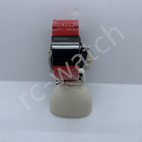 Diesel DZ7430 Mr.Daddy 2.0 Chronograph Gray Dial Red Silicone Strap Men's Watch - 第 4/4 張圖片
