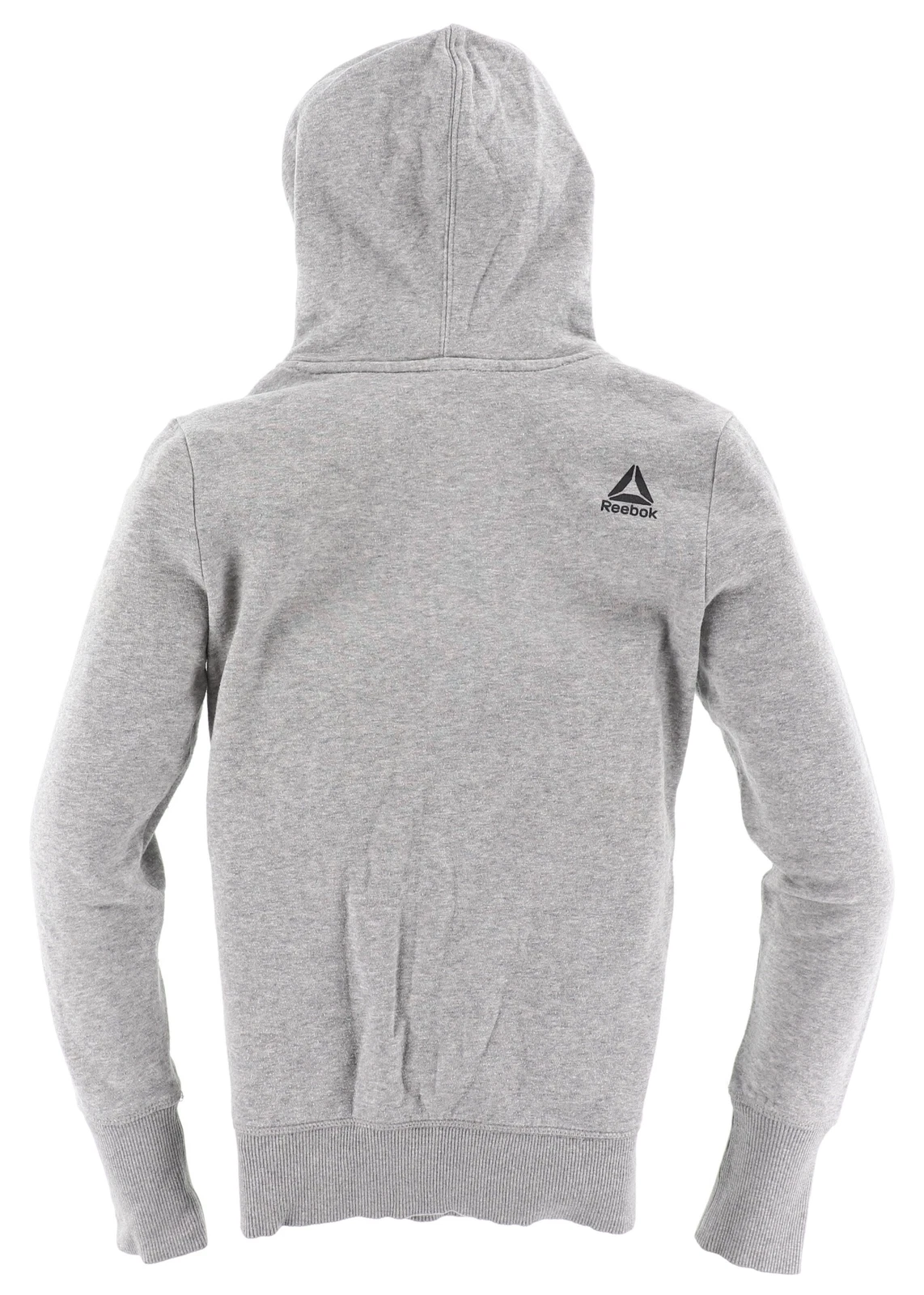 SACAI Reebok Damen Hoodie Kapuzenpullover Gr.32 mit Kängurutasche Melange Grau 124447