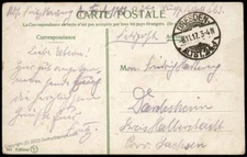 Germany 1917 Turkey Military Mission Cover Feldpost FPN663 Dresden 83905