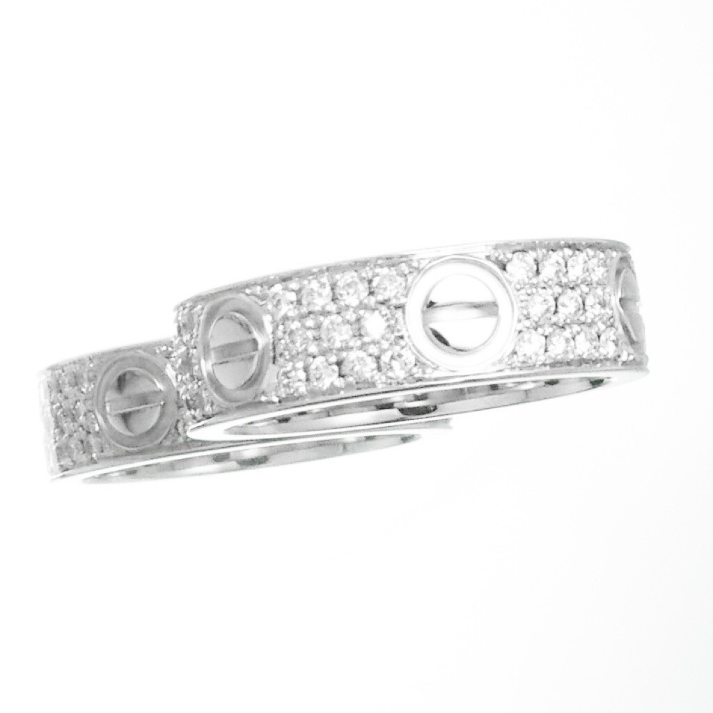 CARTIER Love Ring No. 11 WG Diamond 11 51 Women Ring | eBay