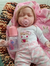 17 /20 inch  Newborn Reborn Baby Dolls So Truly Real Blond Girl Soft Silicone UK