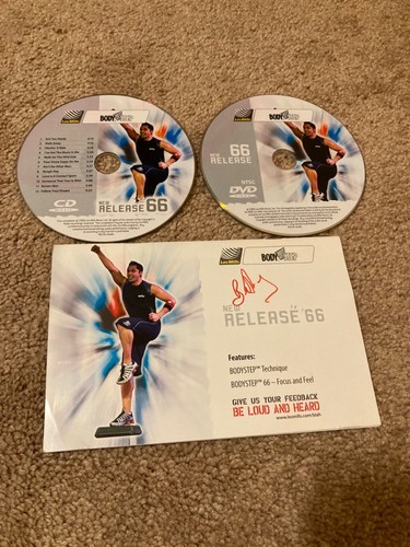 Les Mills BODYSTEP 66 DVD, CD, Notes Booklet Full Kit BODY STEP Cardio Workout - Picture 2 of 4