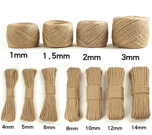 Dia:1mm -14mm Hand Woven Rope Roug Hemp Cable Decorative Natural Jute Twine Tied - Picture 1 of 6