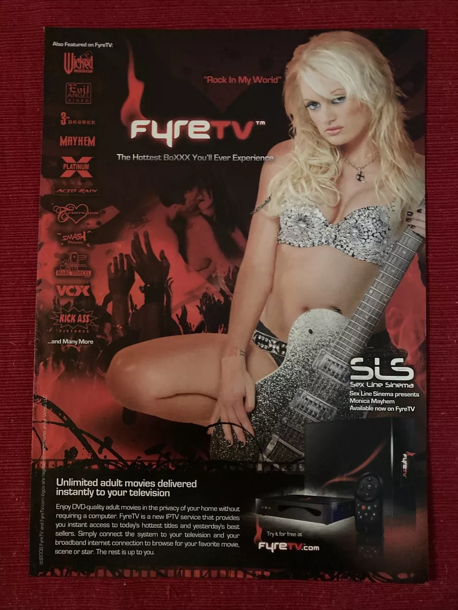 Porn Star Monica Mayhem for Fyre TV 2009 Print Ad Promo Art - Great to  frame! | eBay