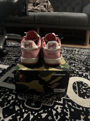 ♡様　BAPE KAWS PINK CAMO iT sta sk8 スニーカー A Bathing Ape Bape Sta Low KAWS Pink Camo Men's - FS-001 413 - US