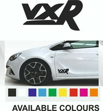 2xVauxhall VXR Astra Insignia Corsa DOORBumperVinylDecal car Stickers x2 BLACK