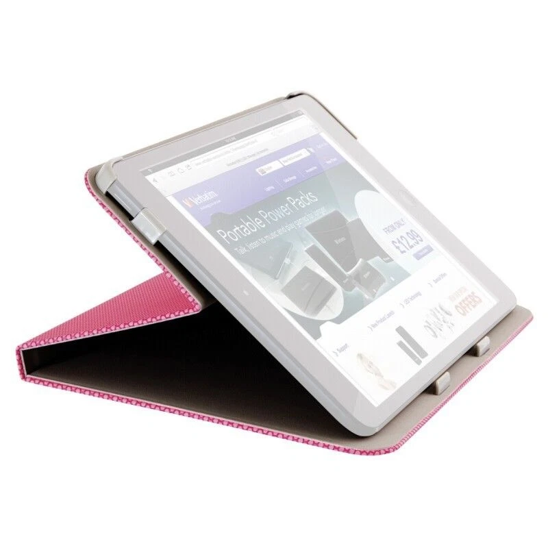 Verbatim Carrying Case (Folio) iPad - Bubble Gum Pink | iPad 2, 3 & 4 - Image 4 of 4