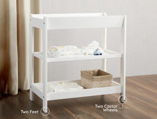 Boori 3 Tier Changer Wood Nursery Multifunctional Changing Table for Newborns - Picture 7 of 14