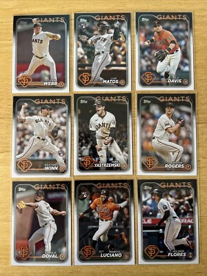 2024 Topps San Francisco Giants Team Set Series 1 2 Update 42 Cards