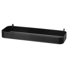 New Ikea Skadis Pegboard Shelf Black/White, Steel Container 1.5" x 4.5" Sale 