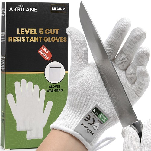 Cut Resistant Gloves | Premium Food Grade Cutting Glove | Level 5 Cut Protection - Picture 9 of 11
