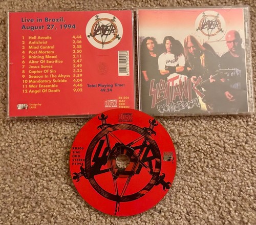 SLAYER “SLAYTANIC COMBACK 1994” ULTRA RARE LIVE ORIGINAL CD