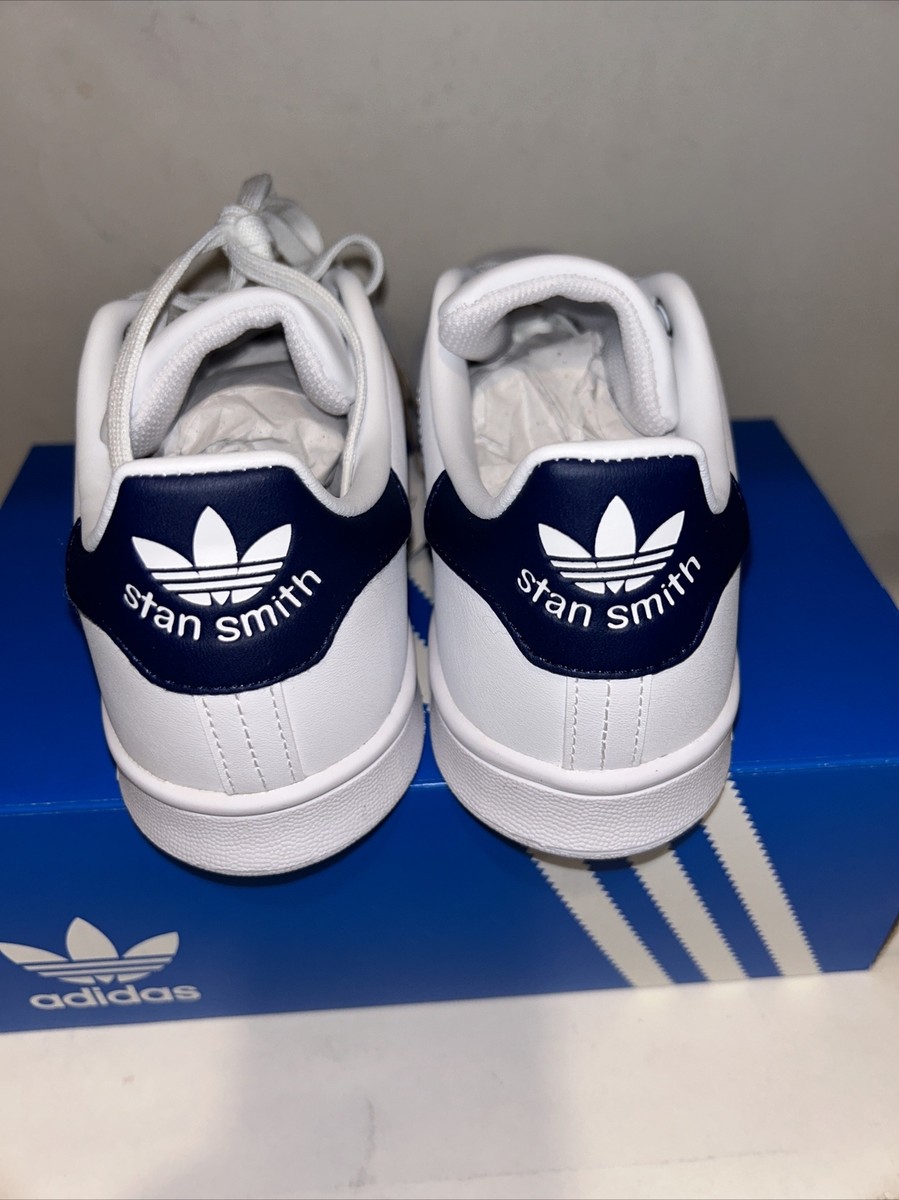Size 5 (GS) - adidas Stan Smith Low White Dark Blue for sale