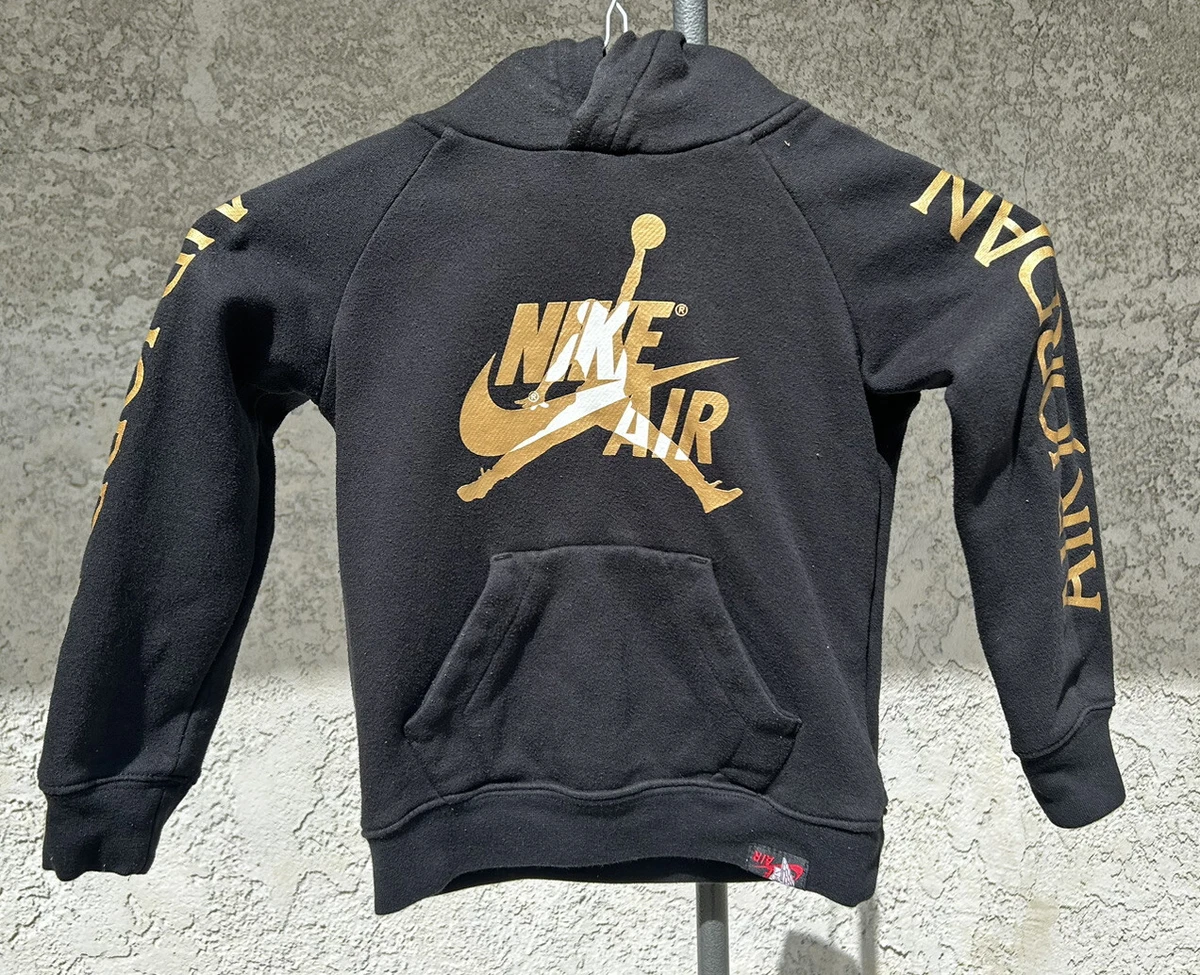 Jordan Child Boys' Jumpman Pullover Hoodie Black / Gold