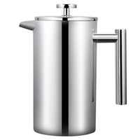 350/600/800/1000ml French Cafetiere Coffee Maker Stainless Steel Coffee Plunger