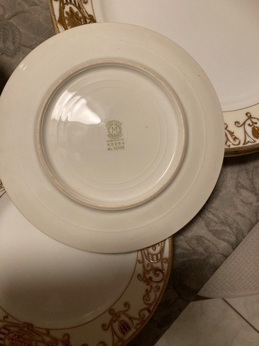 Vintage Handpainted Noritake Made in Japan Plate With Gold Designs 29 pcs - Picture 7 of 23
