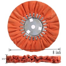 8'' Airway Buffing Wheel Medium 5/8 in Arbor Hole for Angle Grinder