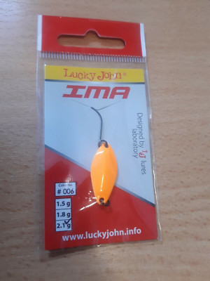NEU Lucky John IMA Angel Löffel Köder Haken 2.1g ORANGE für Barsch Forelle Fisch