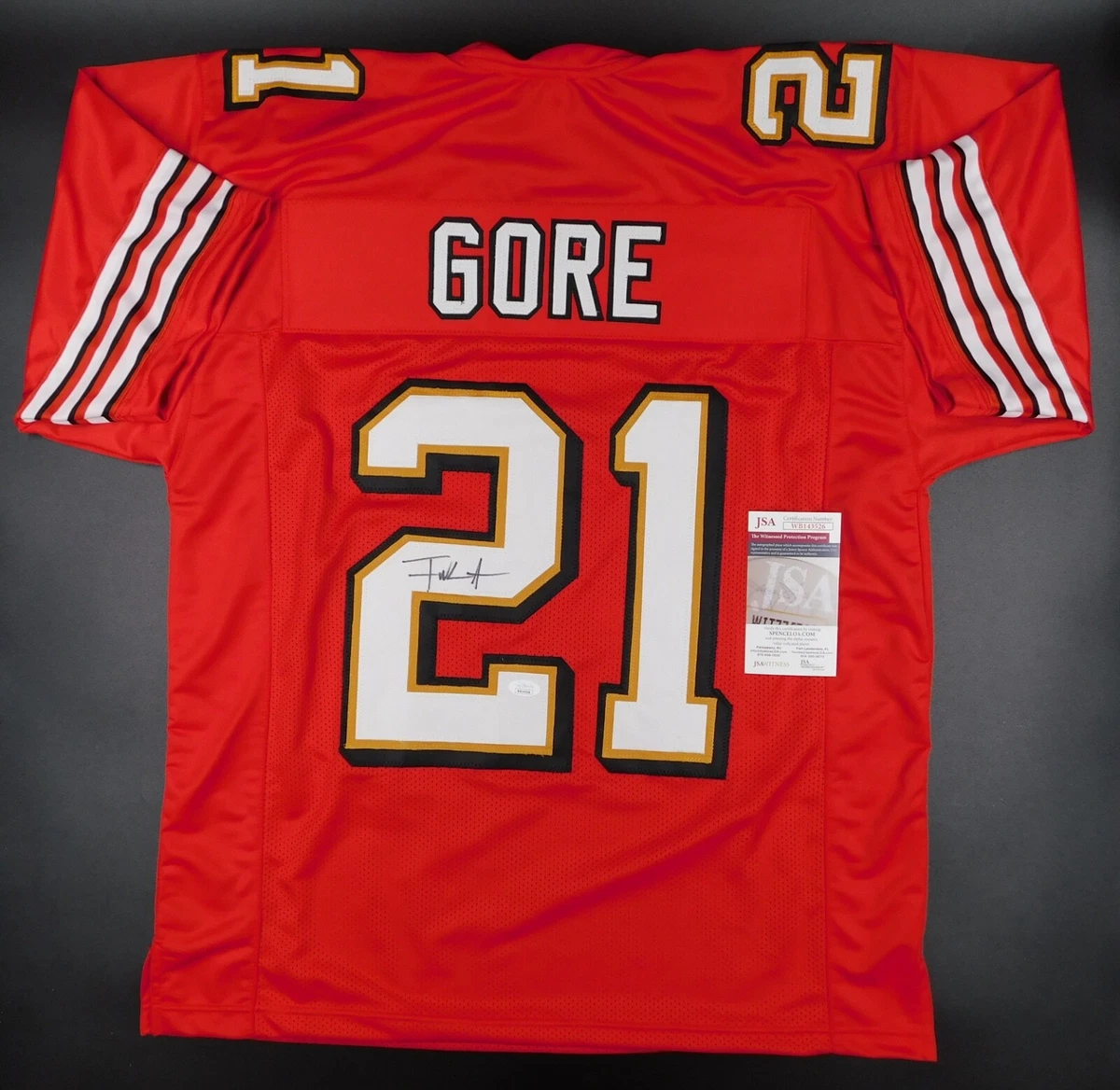Frank Gore San Francisco 49ers NFL Original Autographed Items for