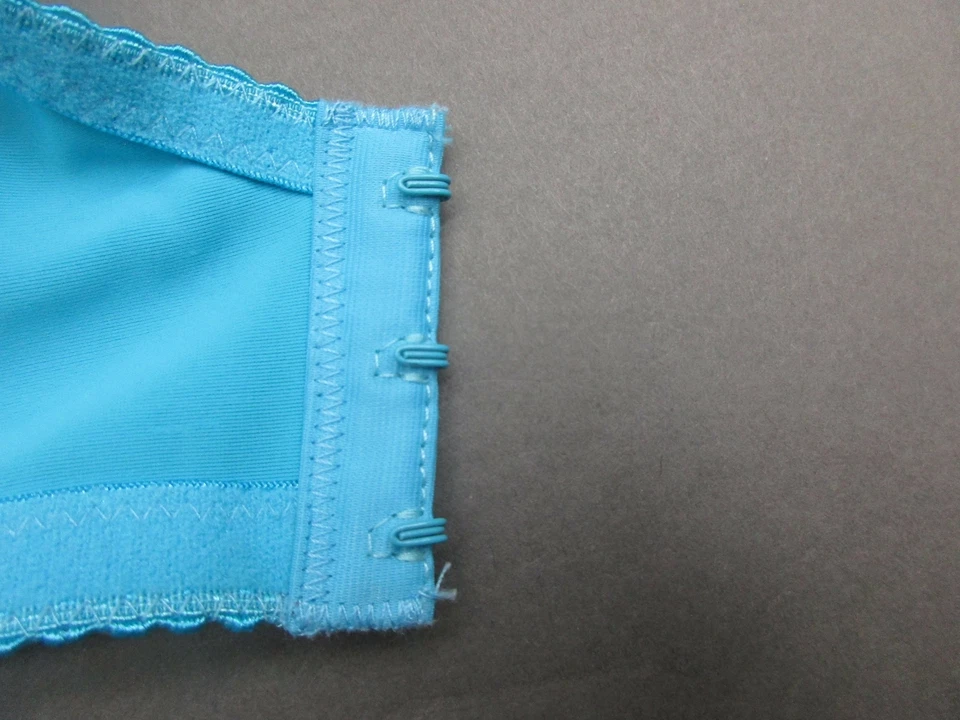 38D LEADING SEÑORA AZUL ACOLCHADO CON AROS CIERRE TRASERO DEMI BRA 4B Foto 3 de 4