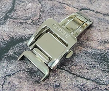 Nos OEM Seiko 12mm Deployment Stainless Steel Buckle Clasp Original.