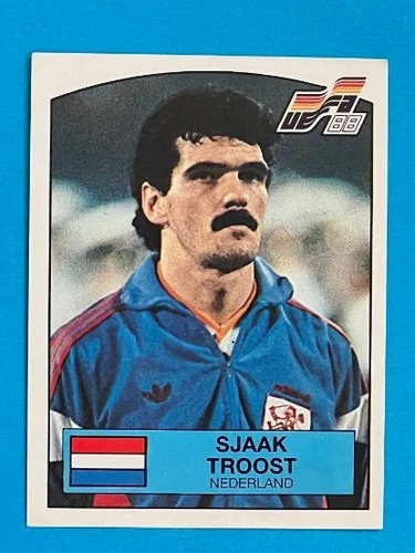 SJAAK TROOST 220 Nederland EURO 88 PANINI calciatori Figurina card sticker 1988