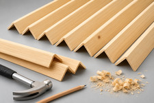 Pine Corner Trim 1 Metre Wooden Angle Beading Timber Edge Decorative Moulding
