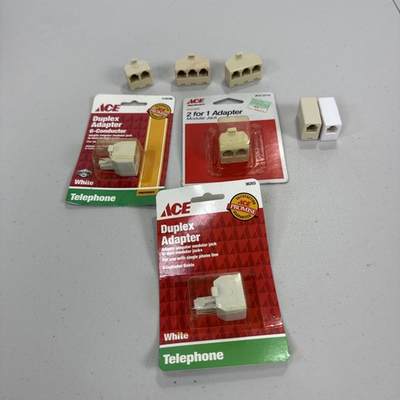 #ad #ad Mixed Lot Of Ace Hardware Phone Duplex Adapters NEW amp; Unbranded Used $16.99