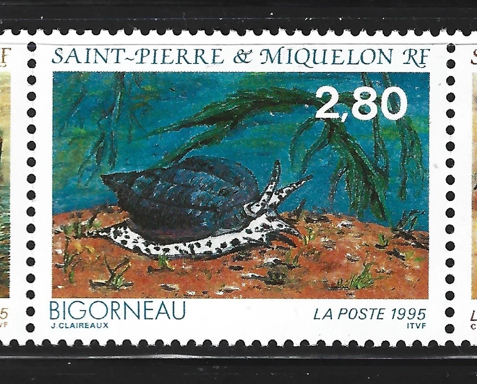 St.Pierre & Miquelon 1996 #616 Shellfish - MNH (Set of 4) - Image 2 of 4