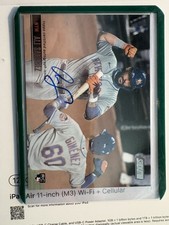 2021 Topps Stadium Club Ali Sanchez RC on card Auto 