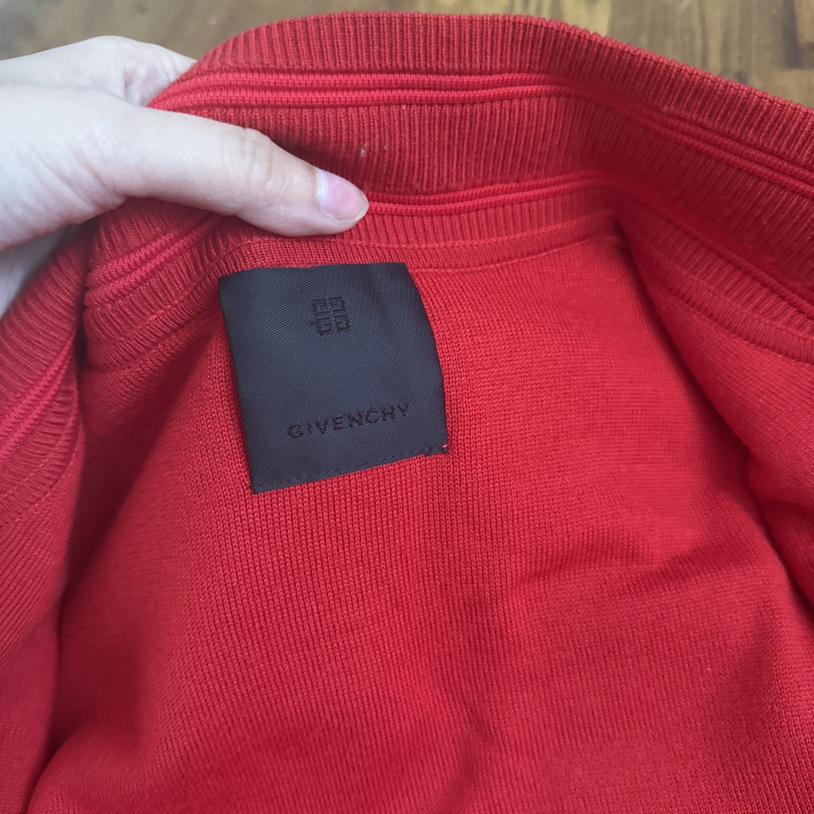 Givenchy Logo Virgin Wool Red Bomber Jacket C8 - image 15