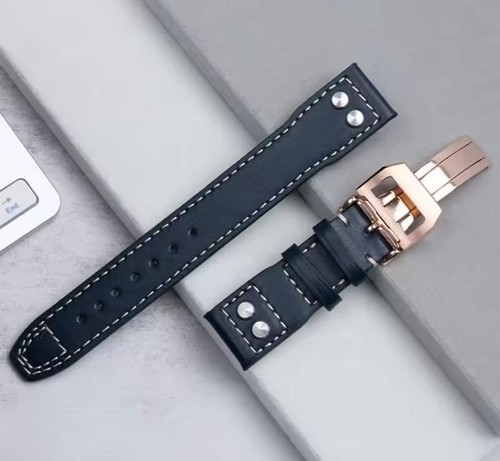 Genuine Leather Strap for IWC Big Pilot/Portuguese Watch 20mm–22mm + Buckle - Bild 1 von 20