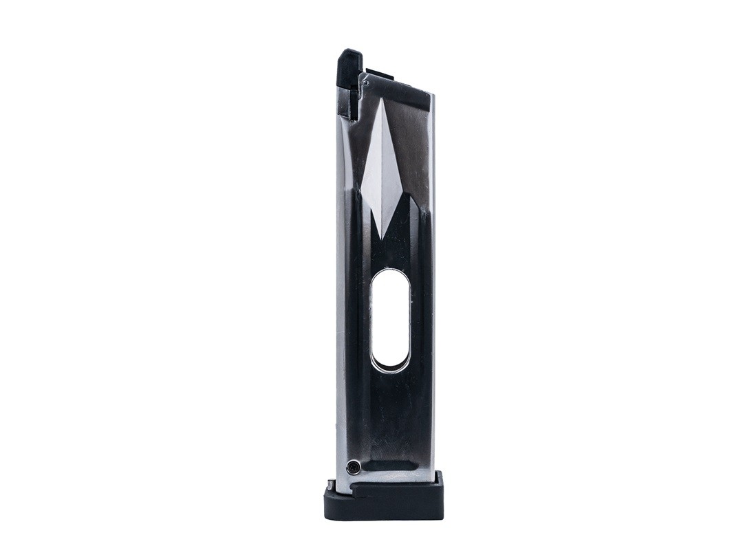 ASG STI Pit Viper Magazine Extended 30rd Co2 Black Silver Airsoft 6mm BB
