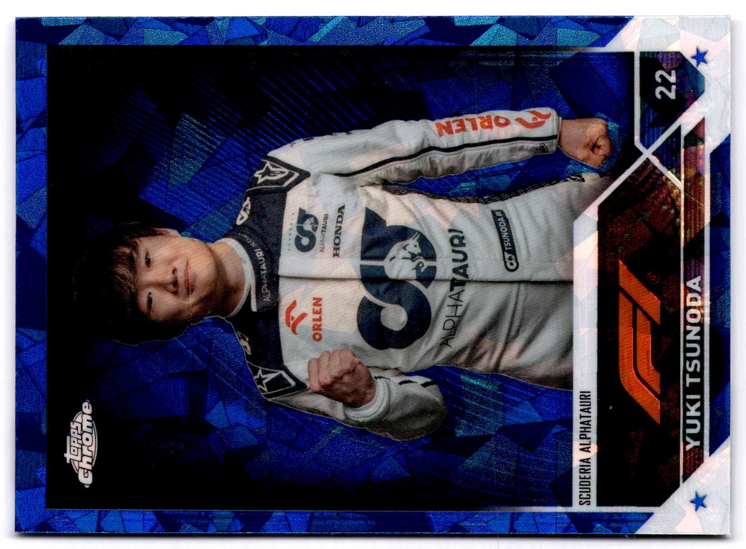2023 Topps Chrome Sapphire Edition Formula 1 #55 Yuki Tsunoda